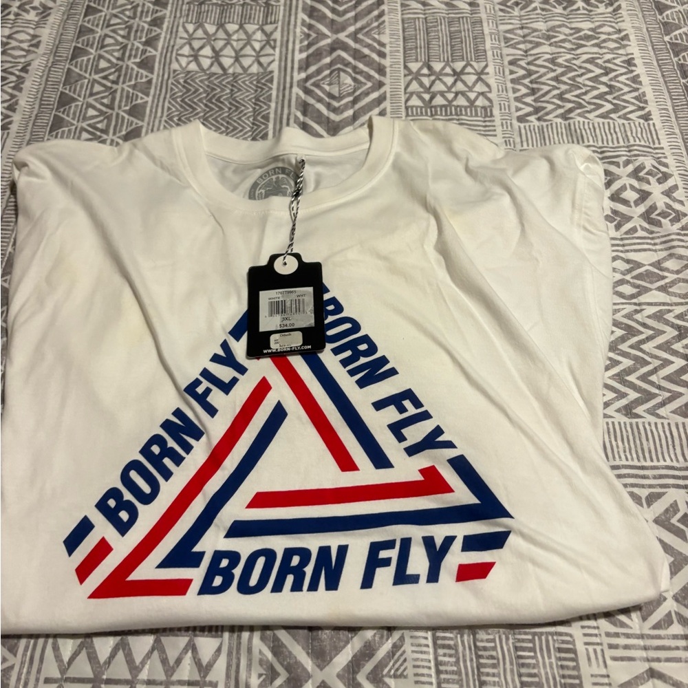 Born Fly Men's Tri-Color Graphic Tee